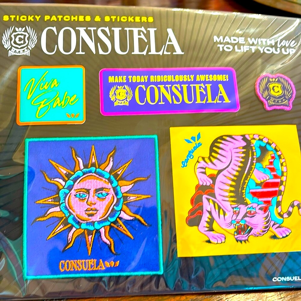 5pc Consuela Sticky Patches & Stickers